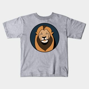 Happy Lion - Funny Animal Design Kids T-Shirt